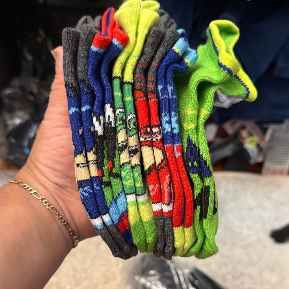 Kids Superhero Themed Socks - Multi-Color